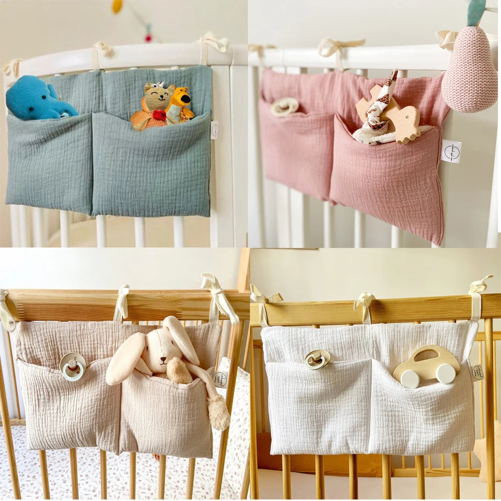 Baby Crib Organizer – 2-Pocket Hanging Storage Bag