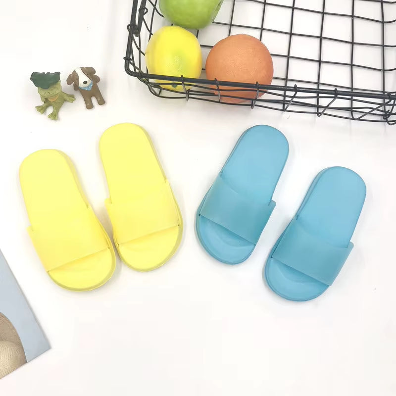 Baby Slippers Boy Girl Summer Kids Solid Shoes Non-Slip Beach Sandals Toddler Indoor Bathroom Children Slippers