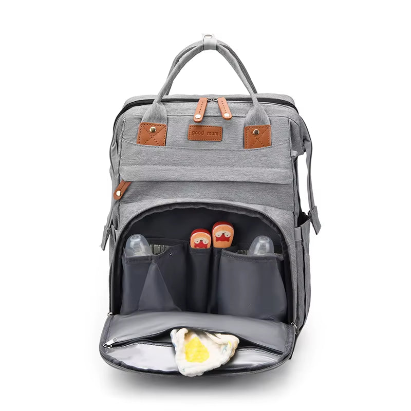 Multifunctional Mommy Bag with Baby Crib & Mosquito Net