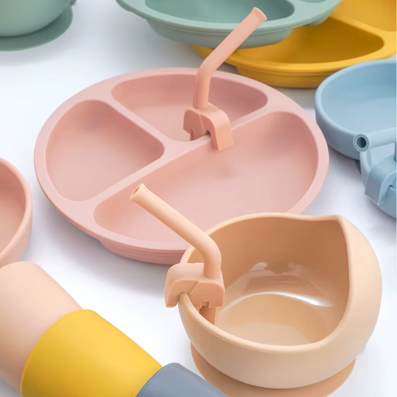 Reusable Silicone Baby Drinking Straw – Soft & Safe