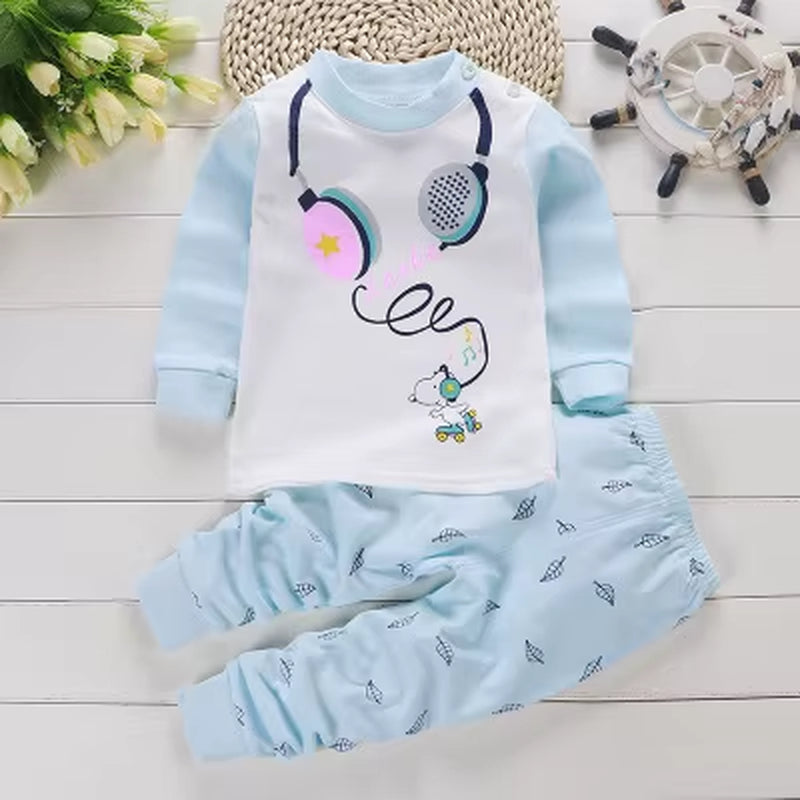 Cotton Baby Outfit Set – Cute Cartoon Clothes for Ages 0–3
