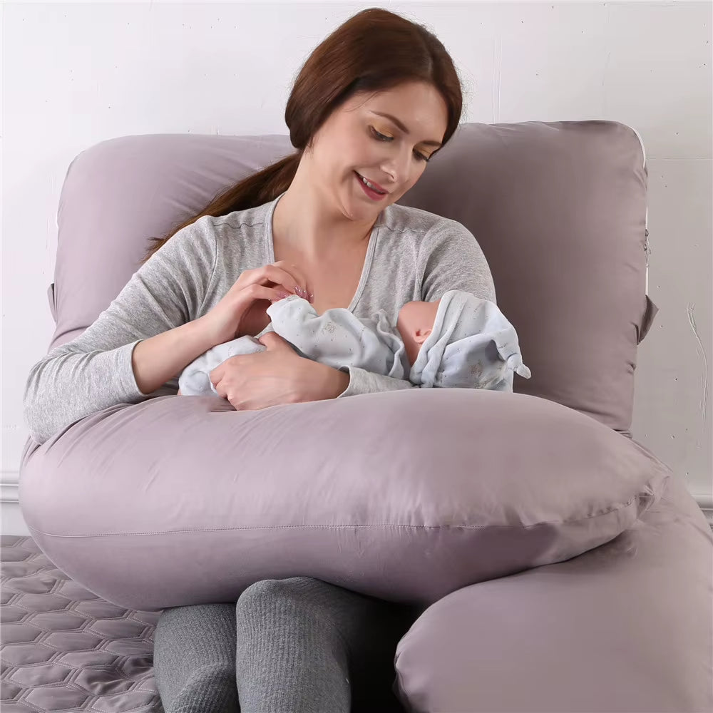 U-Shaped Pillows for Pregnant Women - Disassembled, Washable, Large Cushions for Waist Support - Wholesale Available