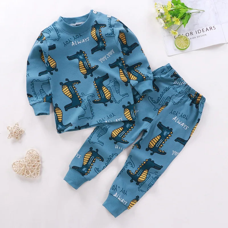 Cotton Baby Outfit Set – Cute Cartoon Clothes for Ages 0–3