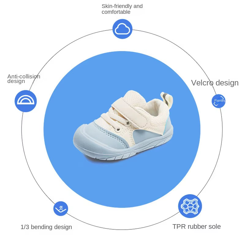 Baby Walking Sneakers – Soft Sole, Breathable & Non-Slip