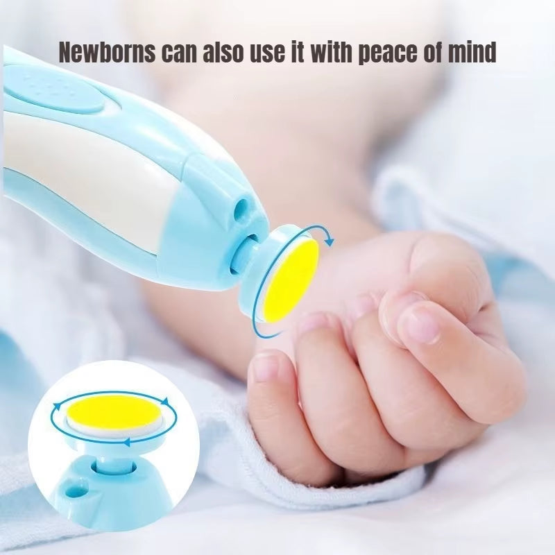 Multifunctional Electric Baby Cutter Trimmer Manicure Tool Set Baby Trimmer Baby Nail File Clippers Toes Fingernail