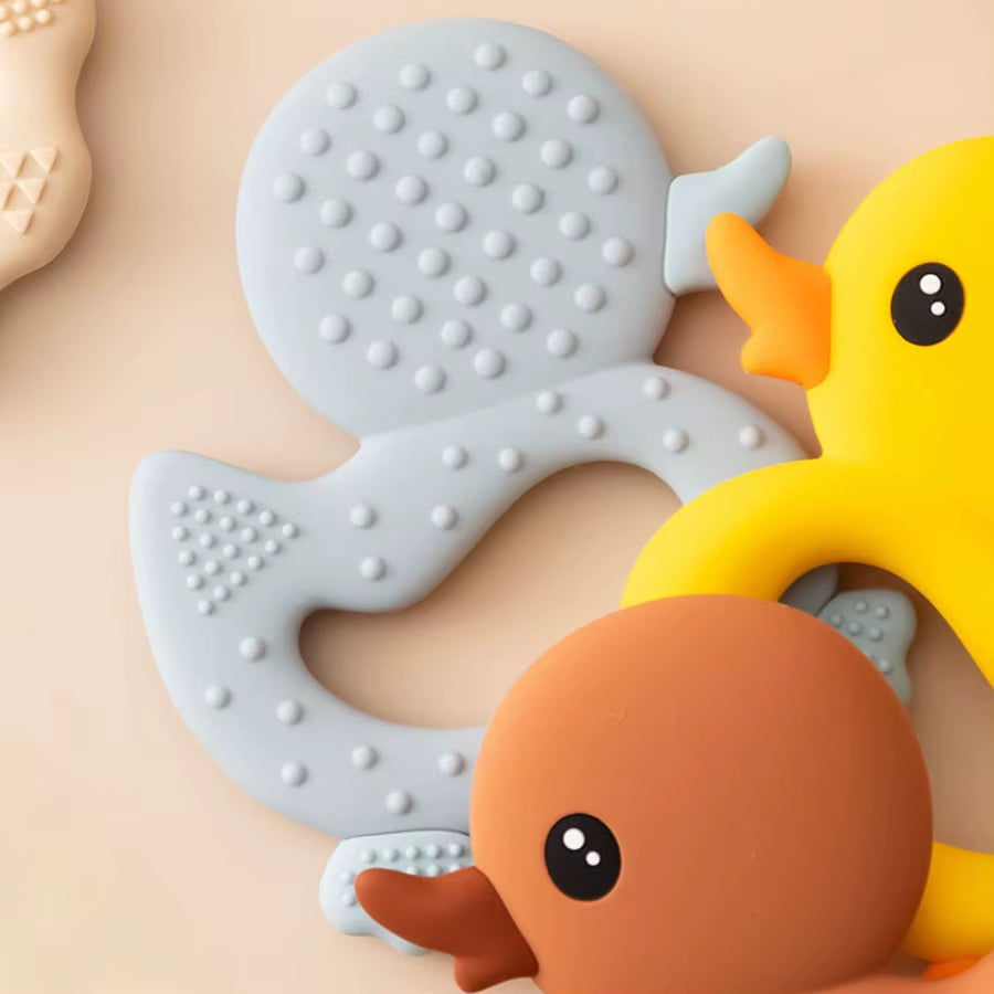 Baby Duck Silicone Teether – Soft, BPA-Free Teething Toy