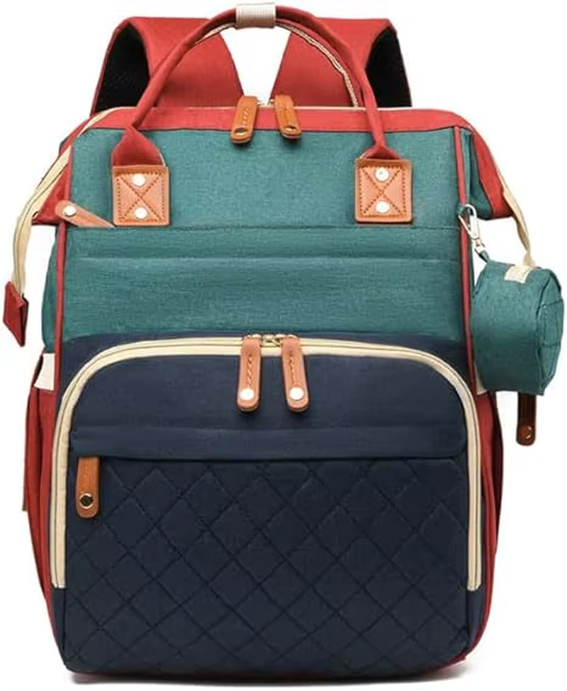 Large Baby Diaper Bag Backpack with Changing Pad & Pacifier Case