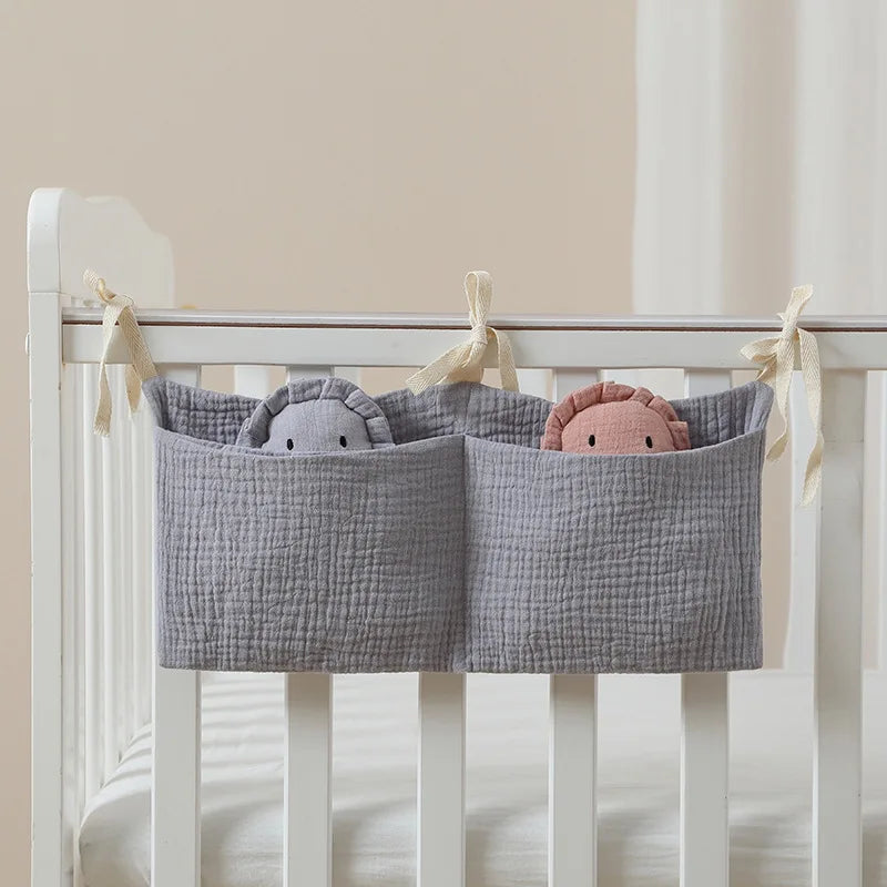 Baby Crib Organizer – 2-Pocket Hanging Storage Bag