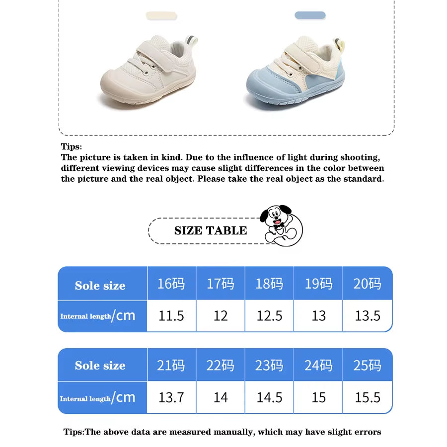 Baby First Walking Shoes – Soft, Breathable & Non-Slip Sneakers