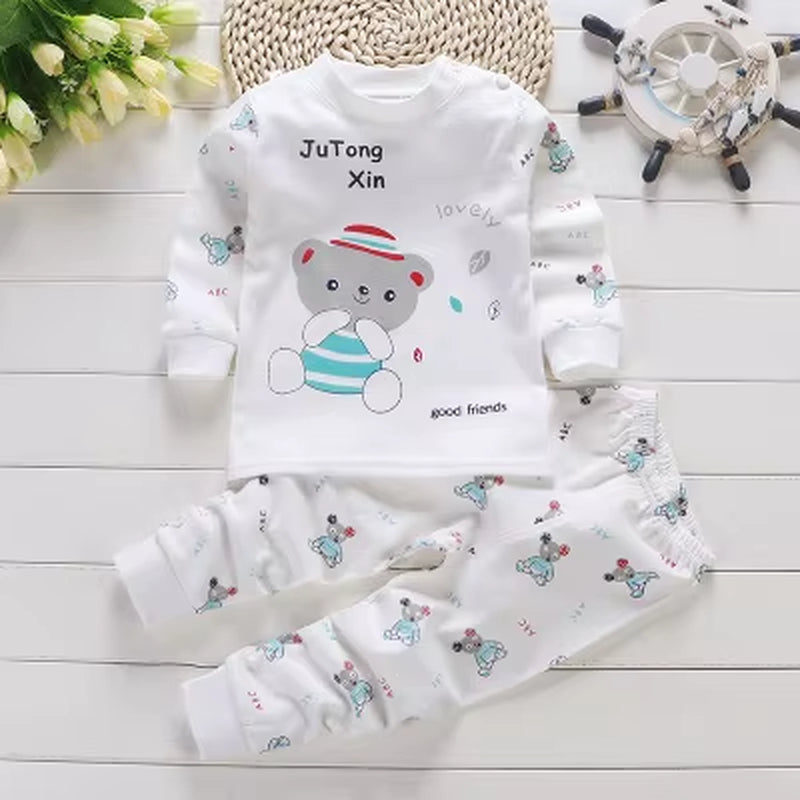 Cotton Baby Outfit Set – Cute Cartoon Clothes for Ages 0–3