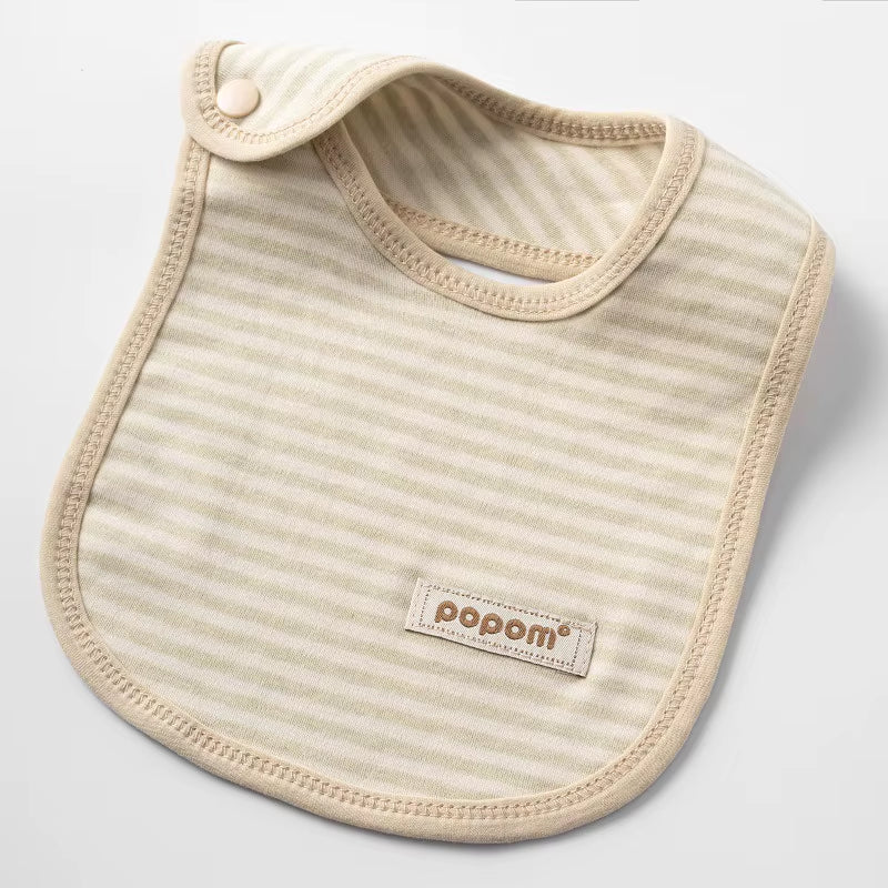 3-Piece Cotton Baby Bib & Burp Cloth Set – Soft Muslin