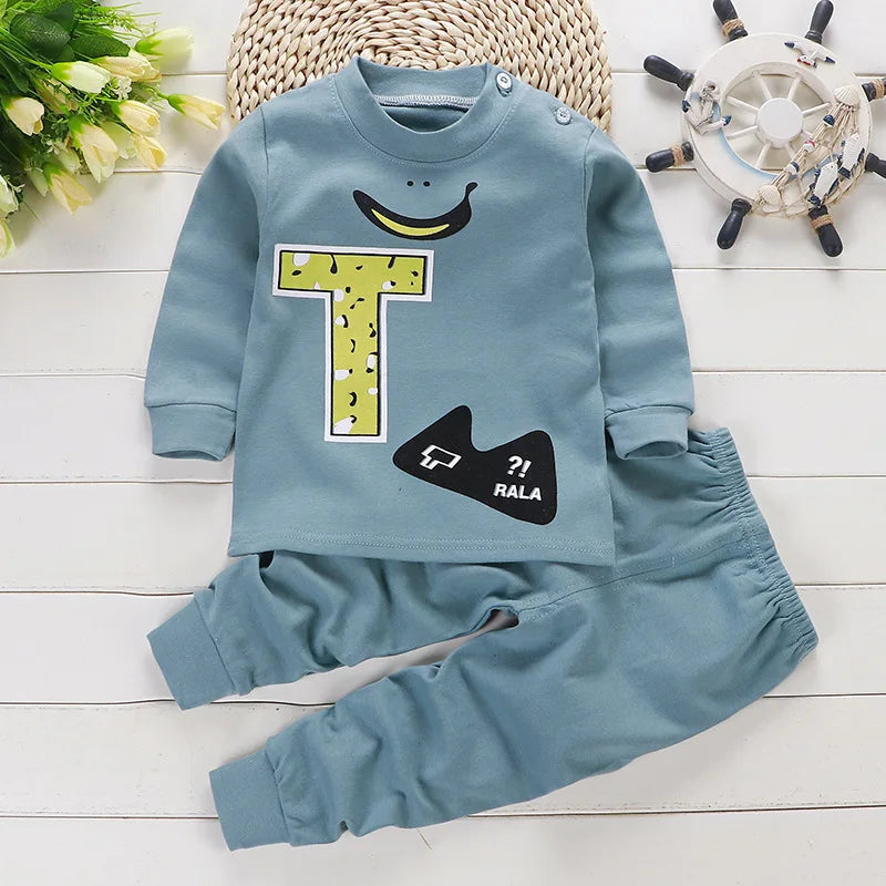 Cotton Baby Outfit Set – Cute Cartoon Clothes for Ages 0–3