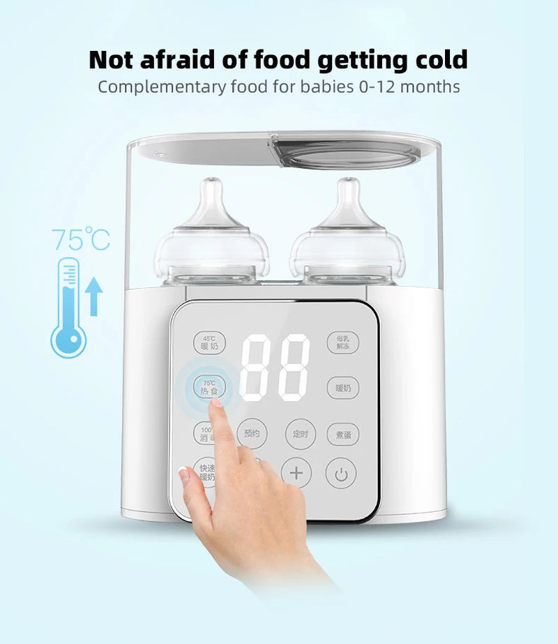 Fast Baby Bottle Warmer & Sterilizer with Temperature Control