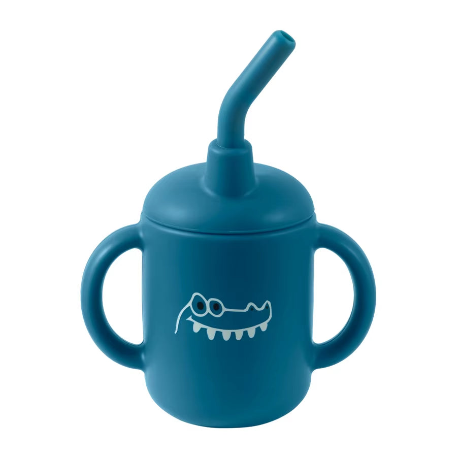 Portable Baby Sippy Cup & Snack Container – Silicone Feeding Cup
