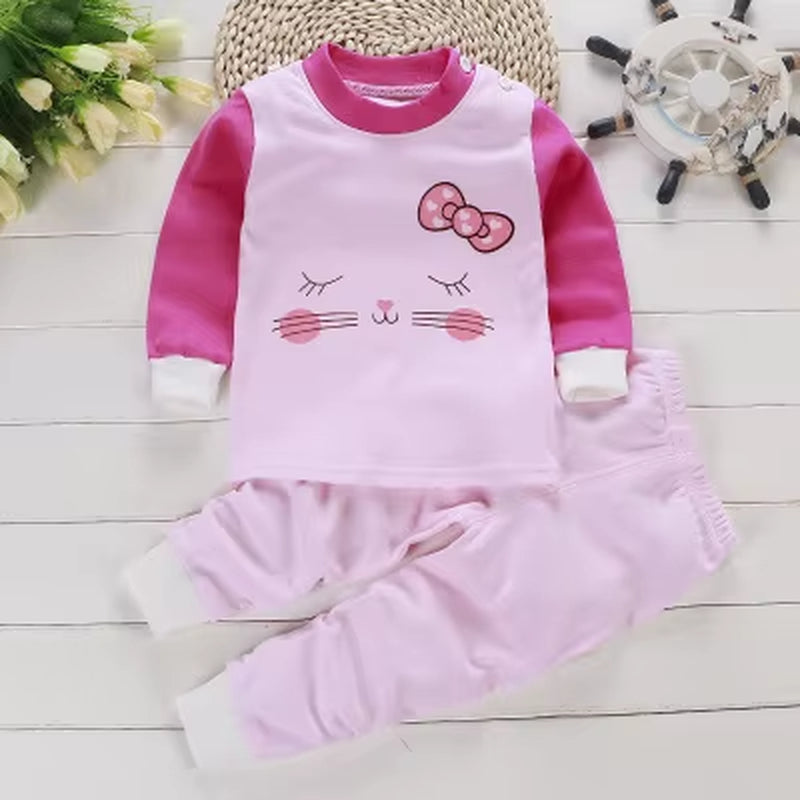 Cotton Baby Outfit Set – Cute Cartoon Clothes for Ages 0–3