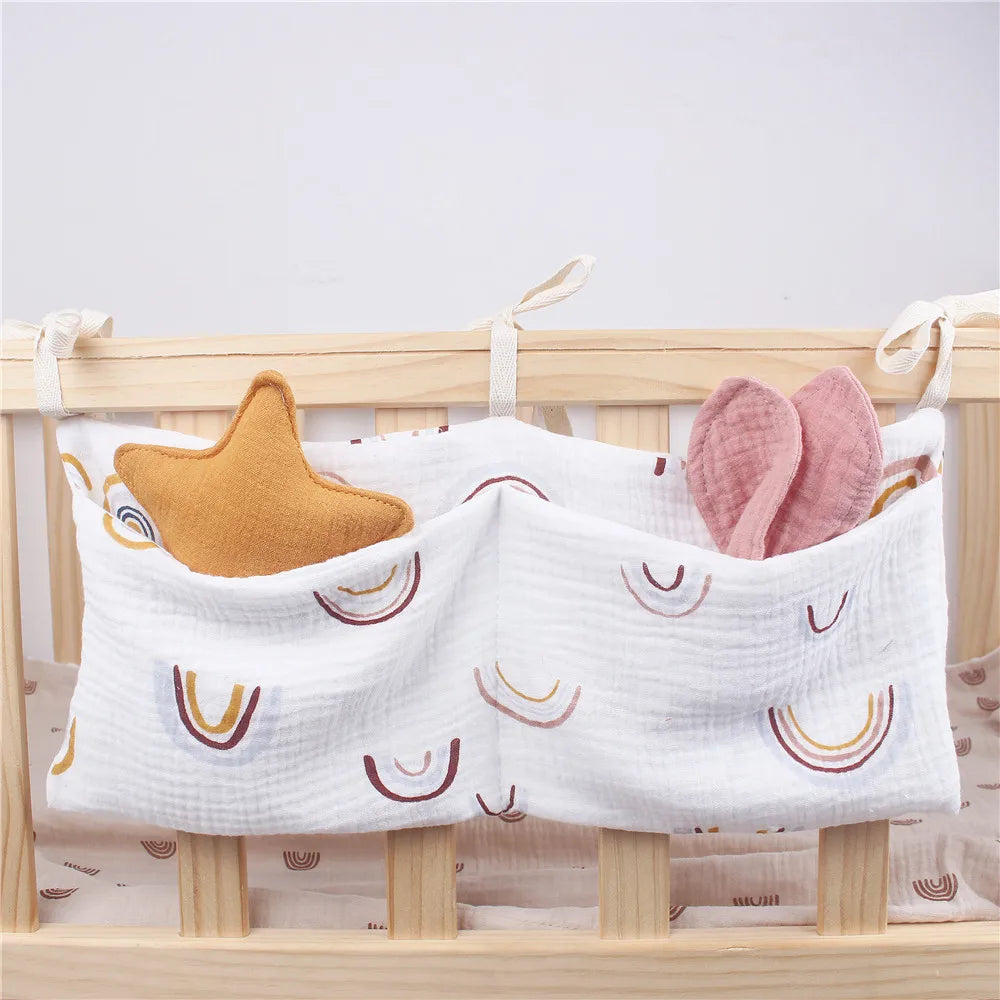 Baby Crib Organizer – 2-Pocket Hanging Storage Bag