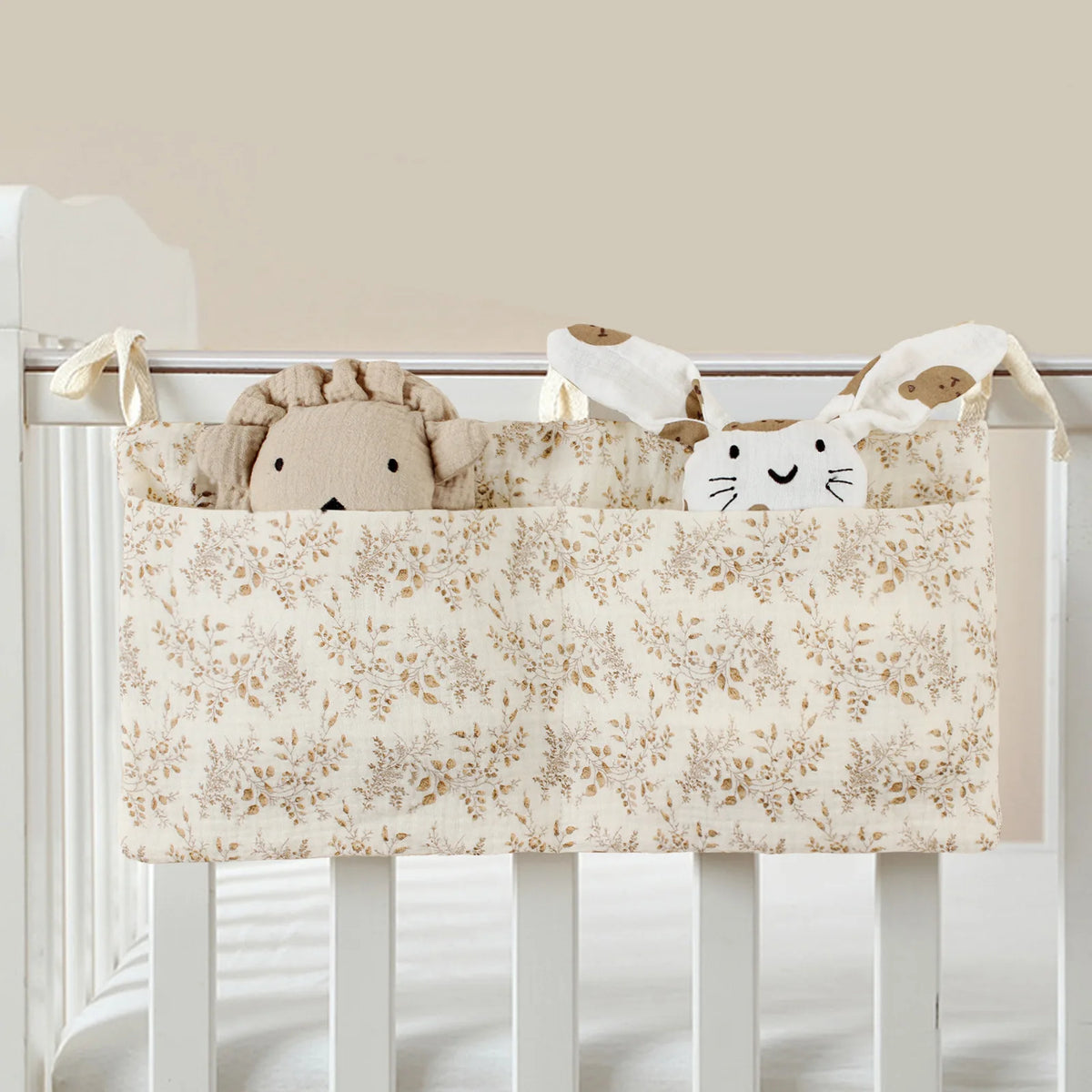 Baby Crib Organizer – 2-Pocket Hanging Storage Bag