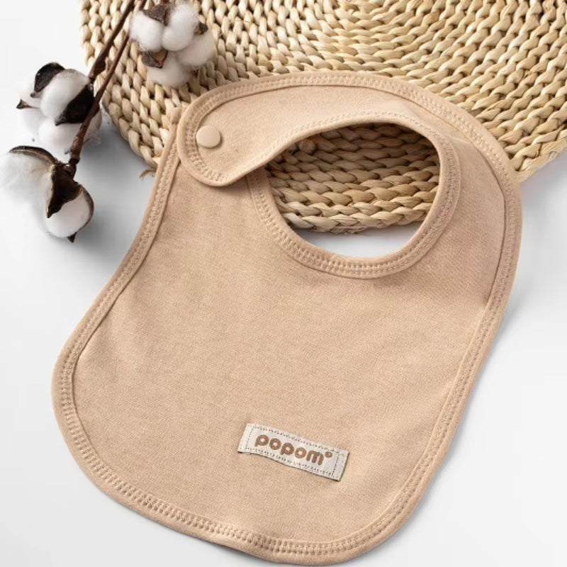 3-Piece Cotton Baby Bib & Burp Cloth Set – Soft Muslin