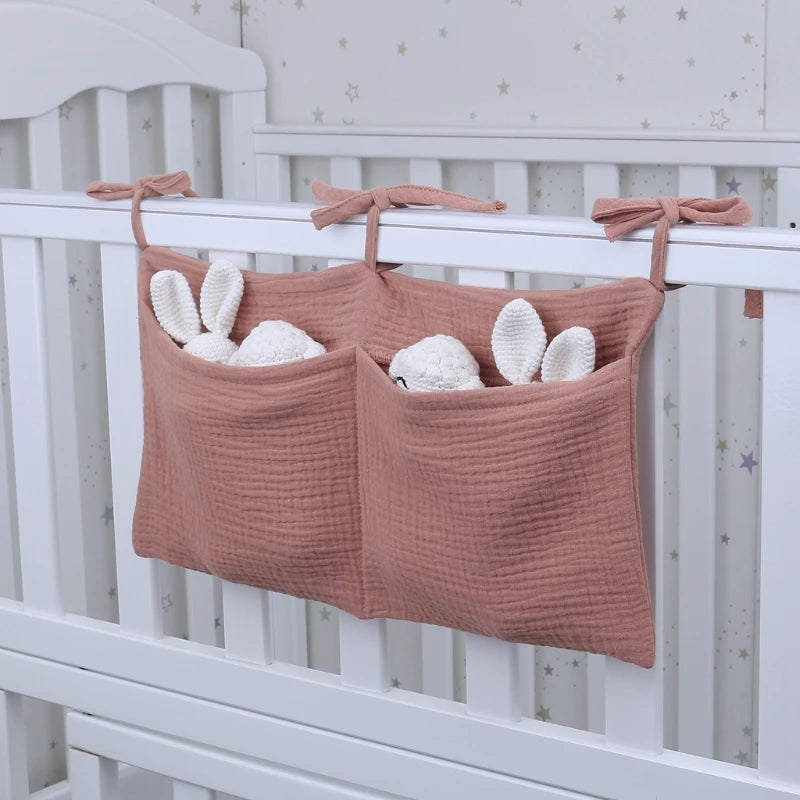 Baby Crib Organizer – 2-Pocket Hanging Storage Bag