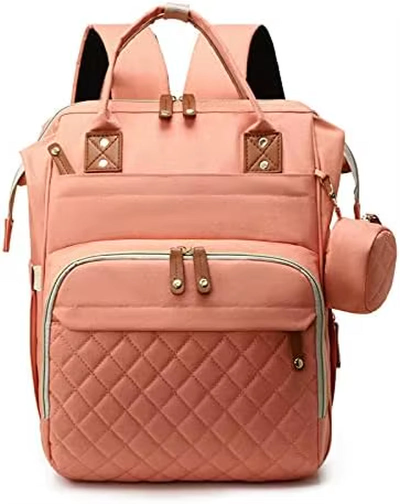 Large Baby Diaper Bag Backpack with Changing Pad & Pacifier Case