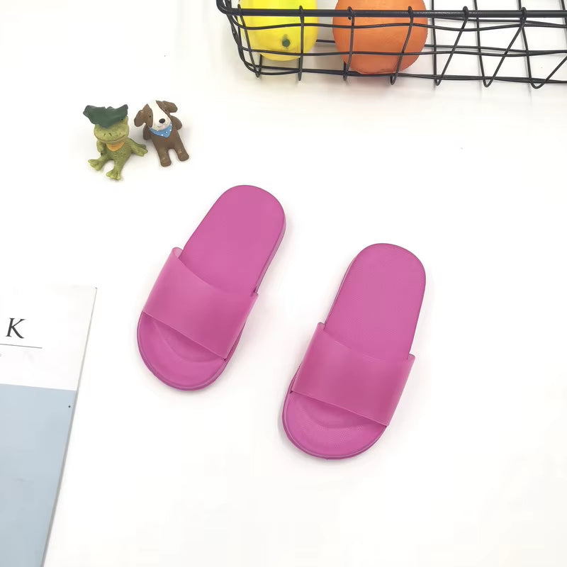 Baby Slippers Boy Girl Summer Kids Solid Shoes Non-Slip Beach Sandals Toddler Indoor Bathroom Children Slippers