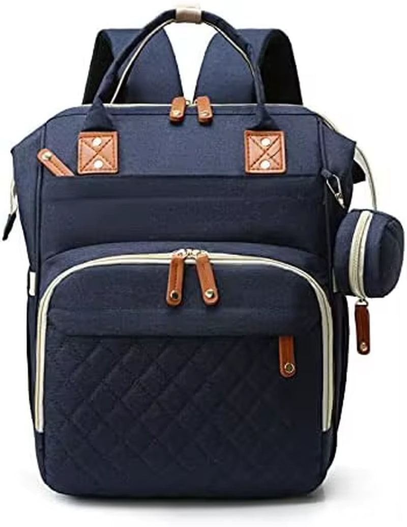 Large Baby Diaper Bag Backpack with Changing Pad & Pacifier Case