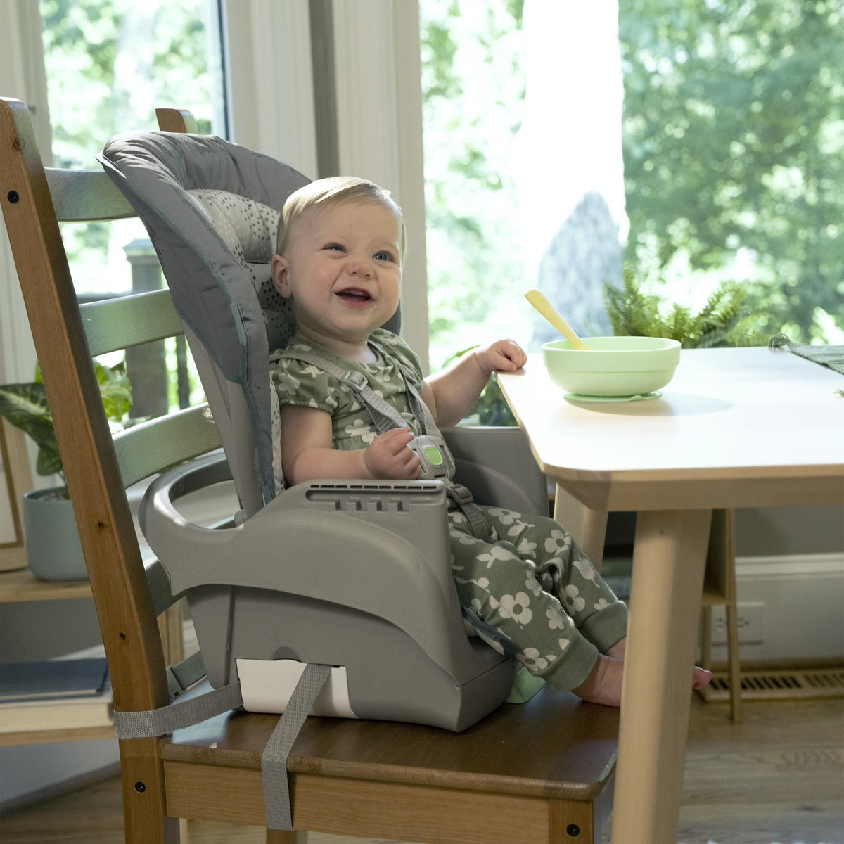 Full Course 6-In-1 Infant Baby High Chair, Unisex, Age up to 5 Years, Astro, Gray