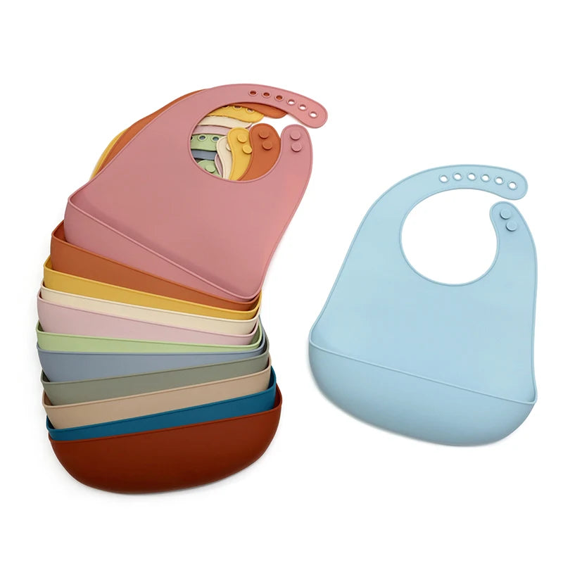 Waterproof Silicone Baby Bib – Soft & Adjustable