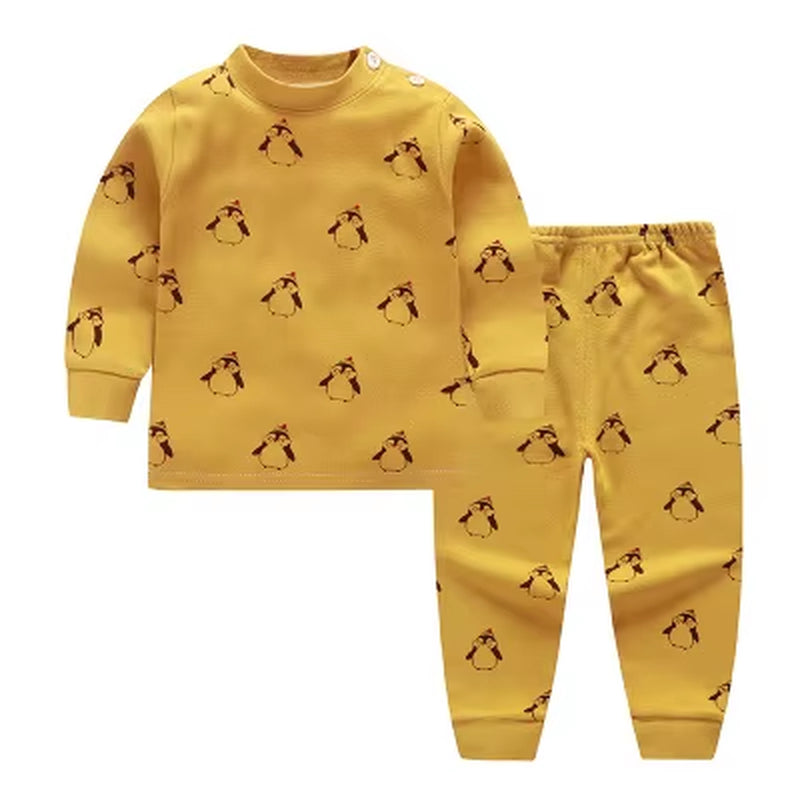 Cotton Baby Outfit Set – Cute Cartoon Clothes for Ages 0–3