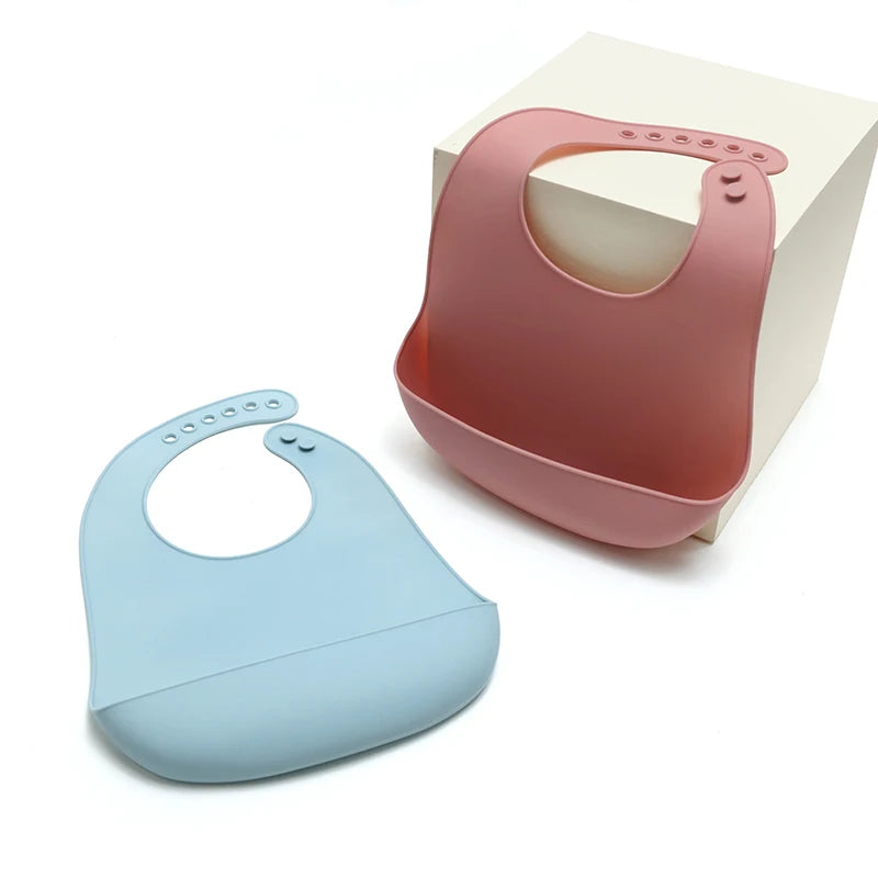 Waterproof Silicone Baby Bib – Soft & Adjustable