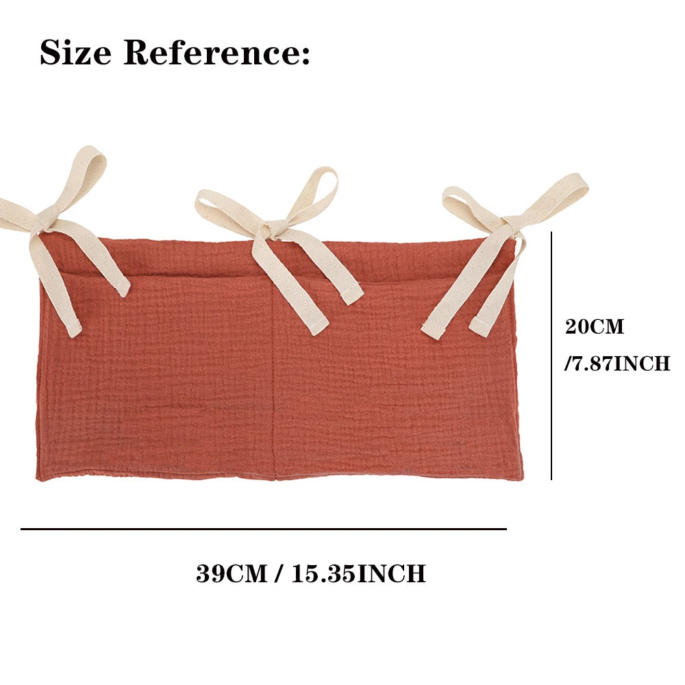 Baby Crib Organizer – 2-Pocket Hanging Storage Bag