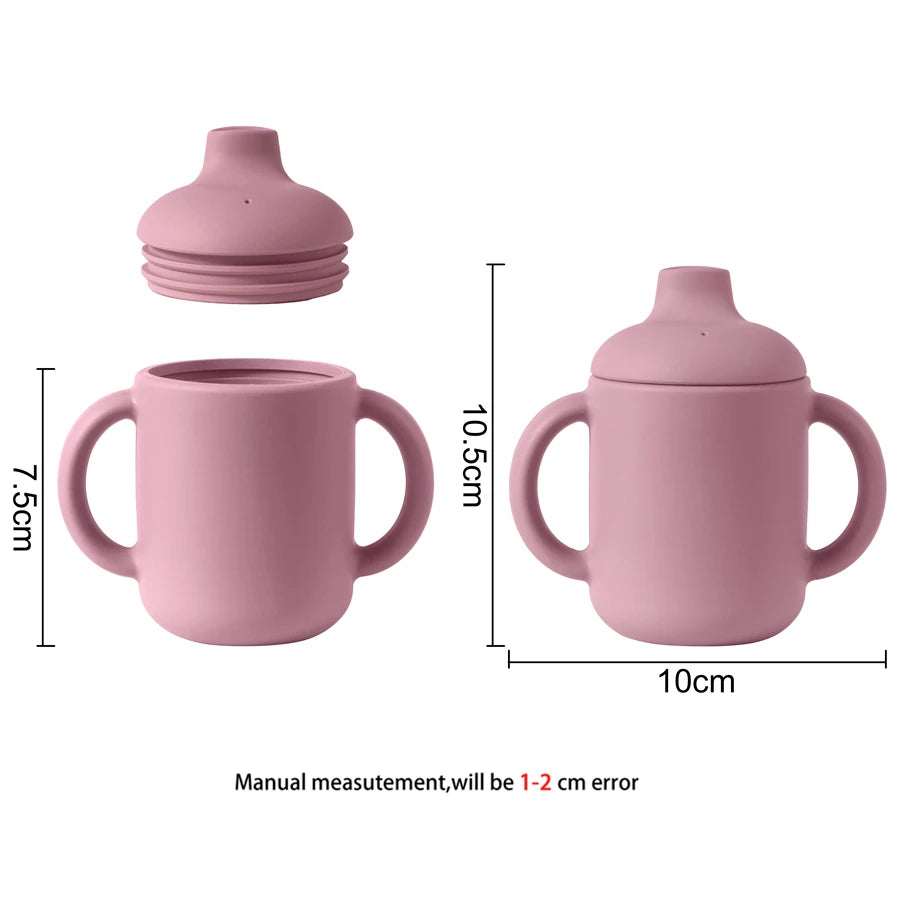 Baby Silicone Training Cup – Easy-Grip Bottle for Toddlers