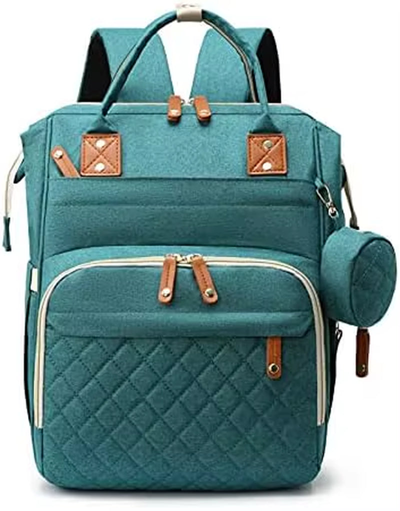Large Baby Diaper Bag Backpack with Changing Pad & Pacifier Case