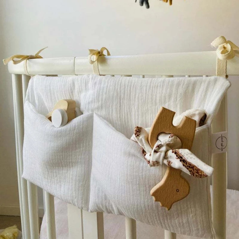 Baby Crib Organizer – 2-Pocket Hanging Storage Bag