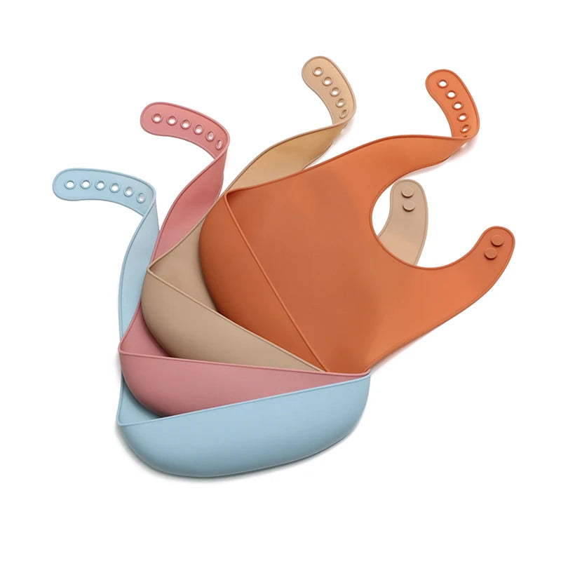 Waterproof Silicone Baby Bib – Soft & Adjustable