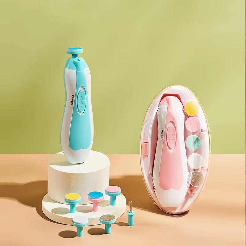 Multifunctional Electric Baby Cutter Trimmer Manicure Tool Set Baby Trimmer Baby Nail File Clippers Toes Fingernail