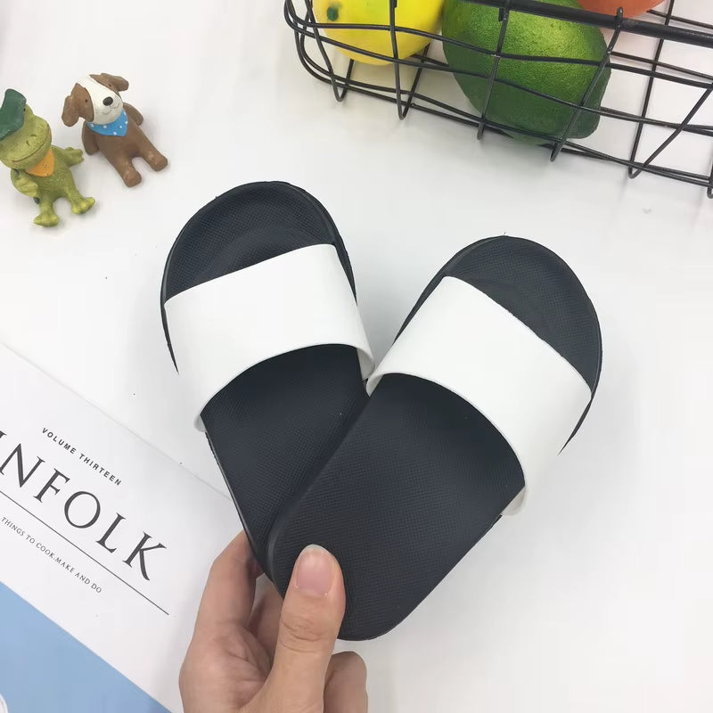 Baby Slippers Boy Girl Summer Kids Solid Shoes Non-Slip Beach Sandals Toddler Indoor Bathroom Children Slippers