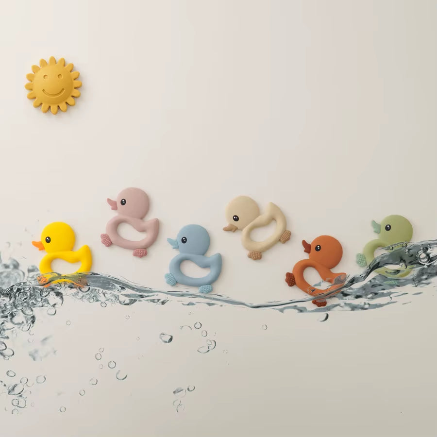 Baby Duck Silicone Teether – Soft, BPA-Free Teething Toy