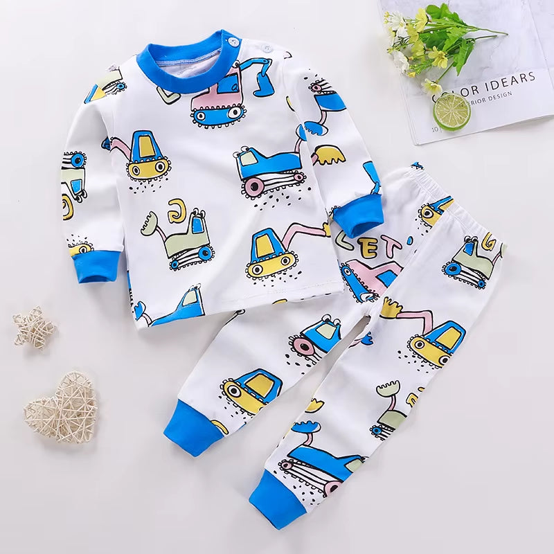 Cotton Baby Outfit Set – Cute Cartoon Clothes for Ages 0–3