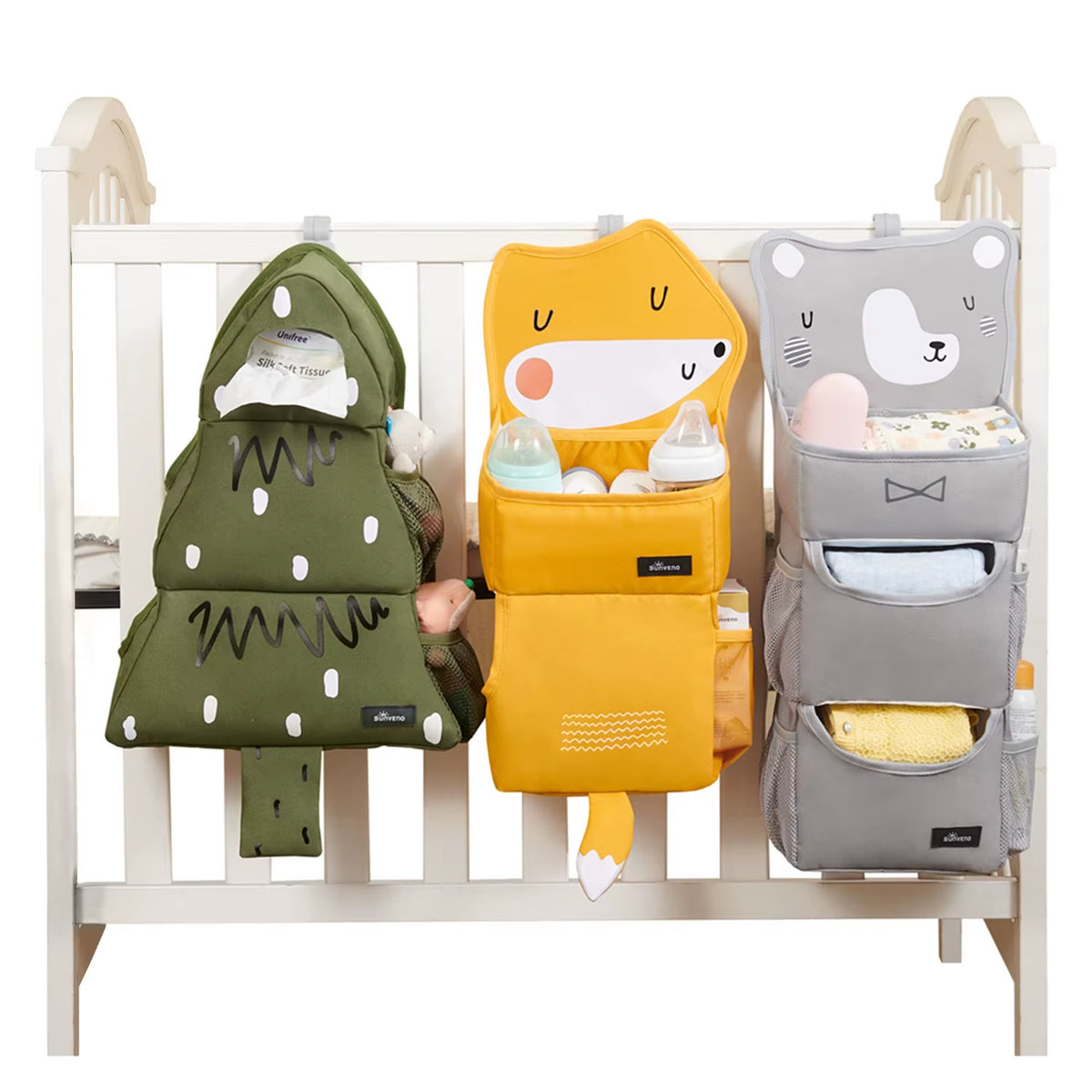 Cute Baby Crib Hanging Organizer for Baby Essentials