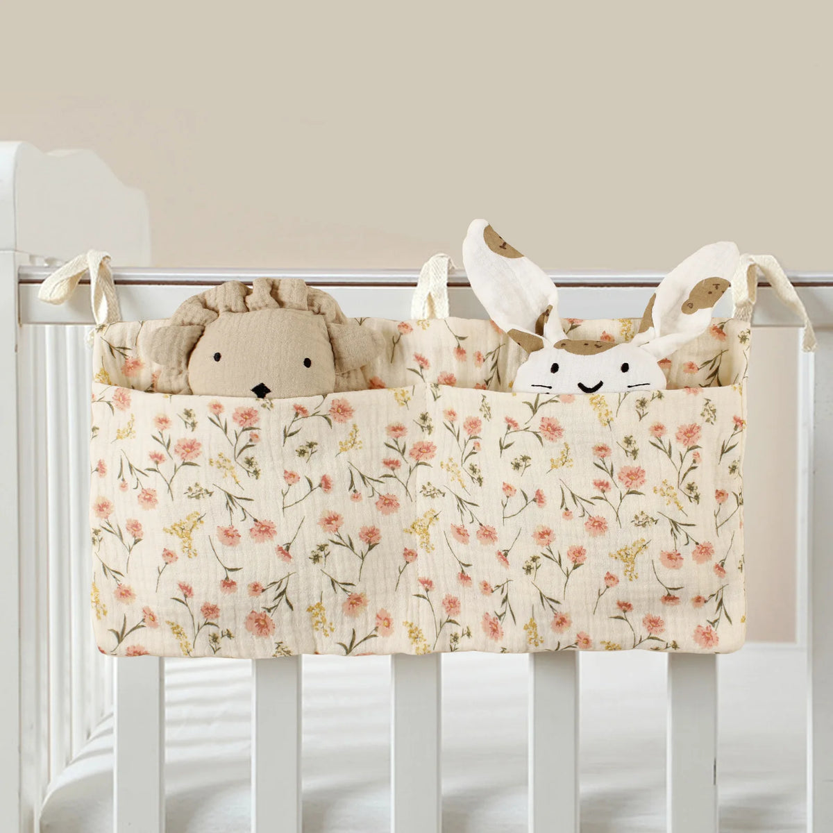 Baby Crib Organizer – 2-Pocket Hanging Storage Bag