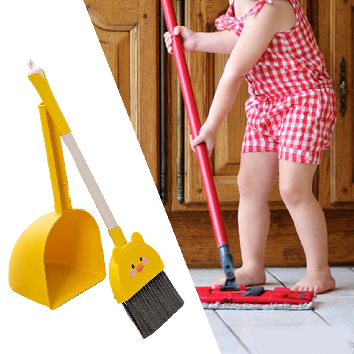 Kids Cleaning Set – Mini Broom & Dustpan