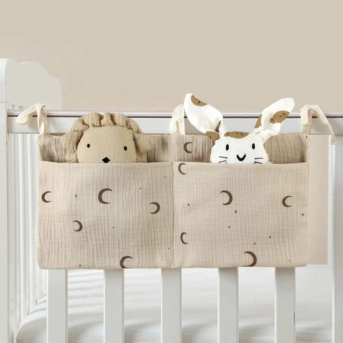 Baby Crib Organizer – 2-Pocket Hanging Storage Bag