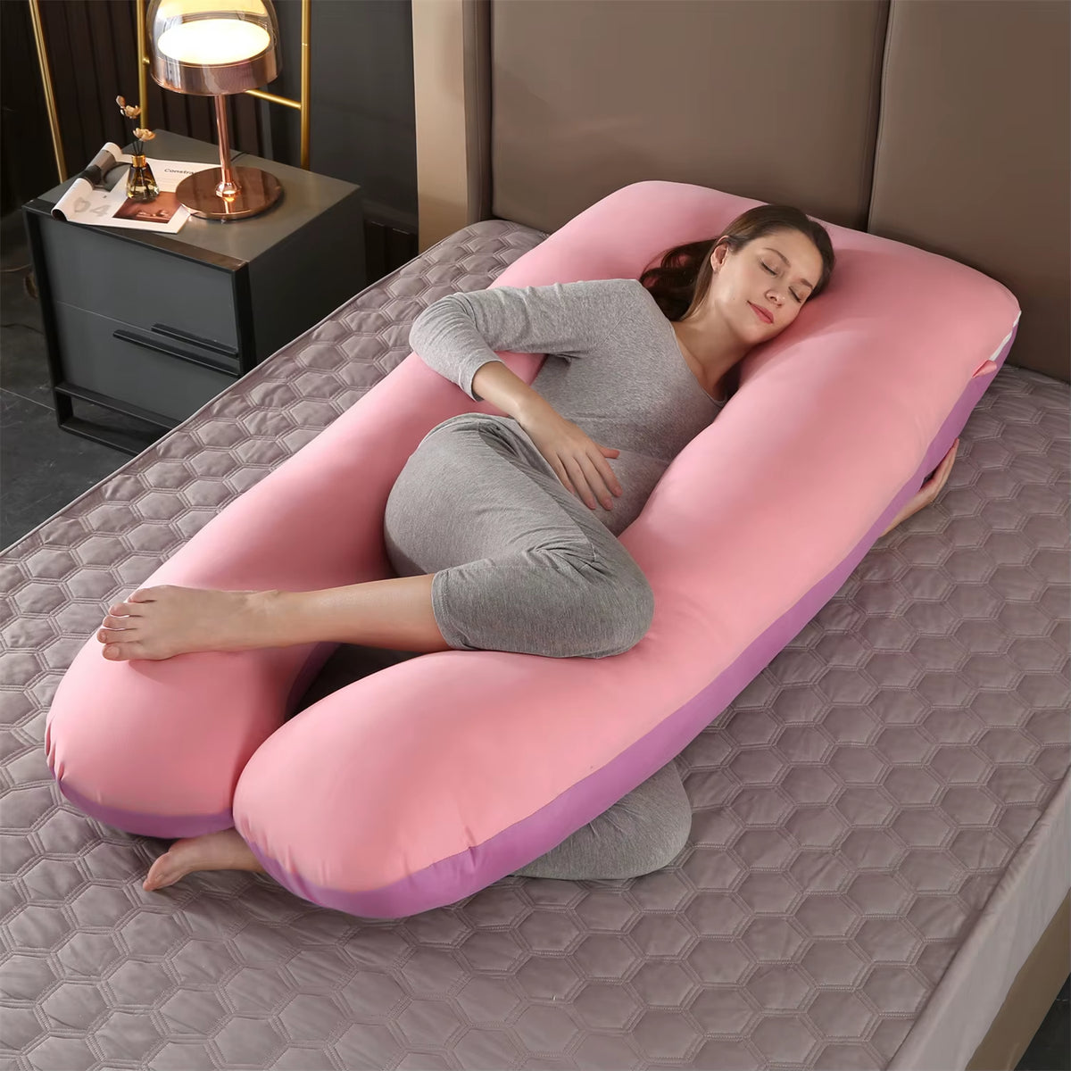 U-Shaped Pillows for Pregnant Women - Disassembled, Washable, Large Cushions for Waist Support - Wholesale Available