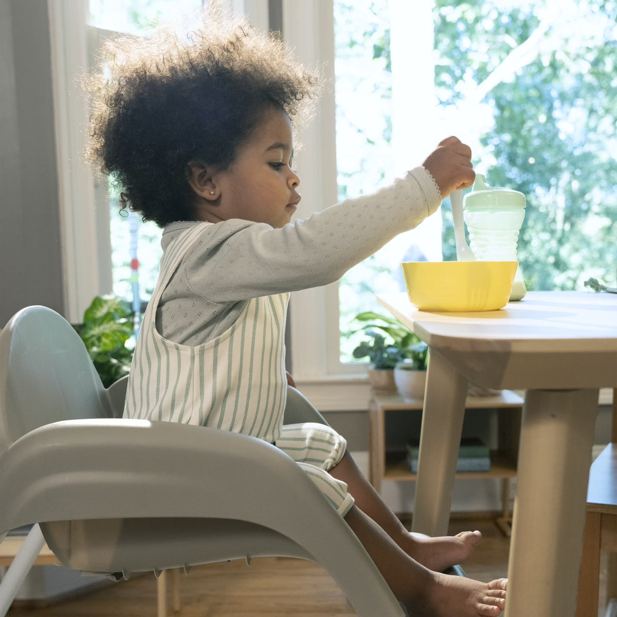 Full Course 6-In-1 Infant Baby High Chair, Unisex, Age up to 5 Years, Astro, Gray