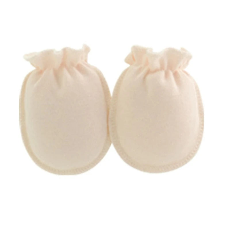 5-Pair Newborn Baby Anti-Scratch Mittens (0–3 Months)