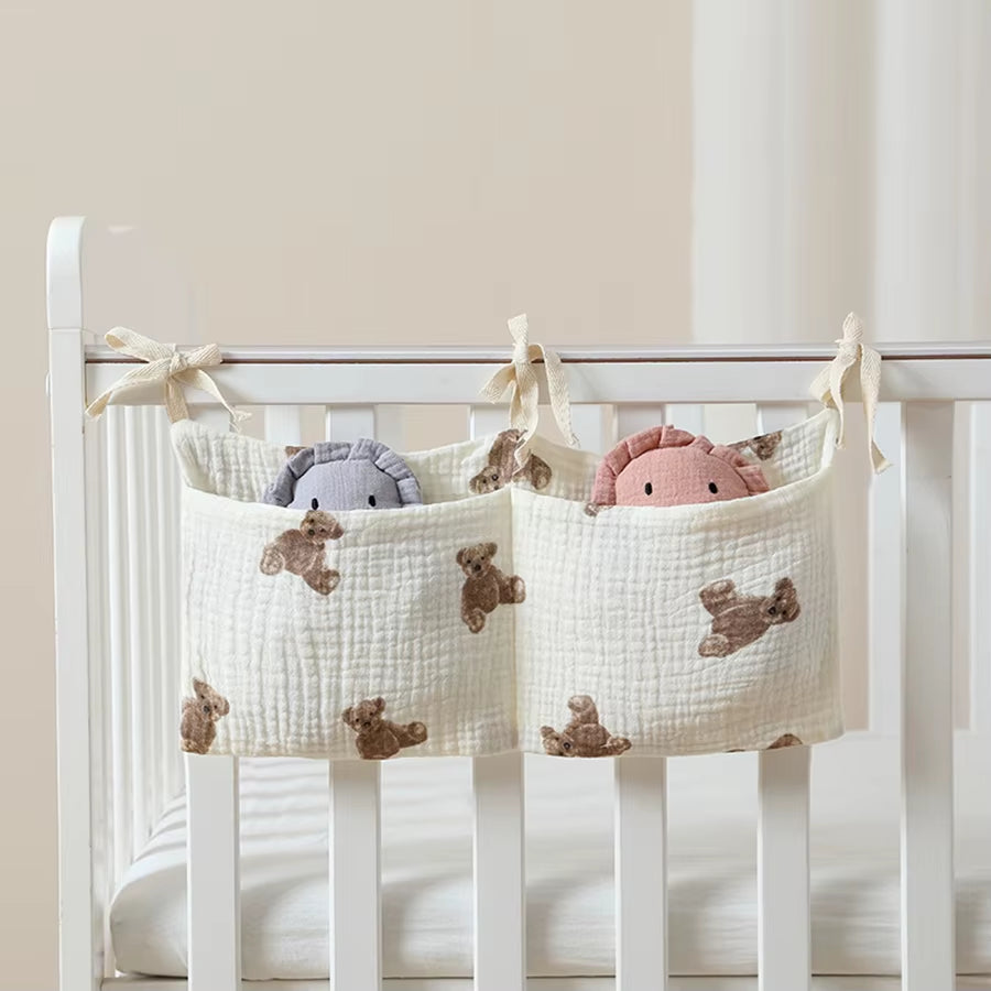 Baby Crib Organizer – 2-Pocket Hanging Storage Bag