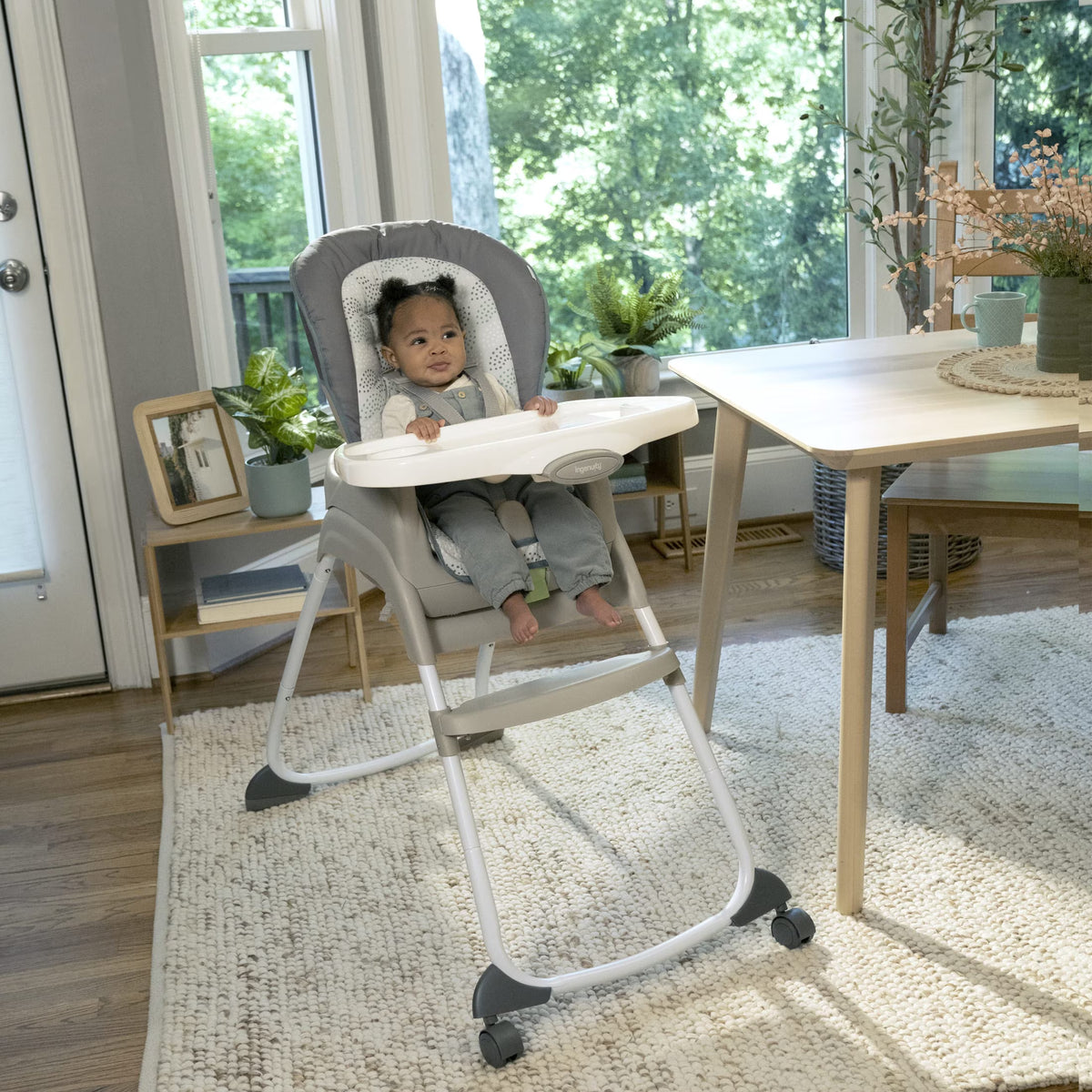 Full Course 6-In-1 Infant Baby High Chair, Unisex, Age up to 5 Years, Astro, Gray