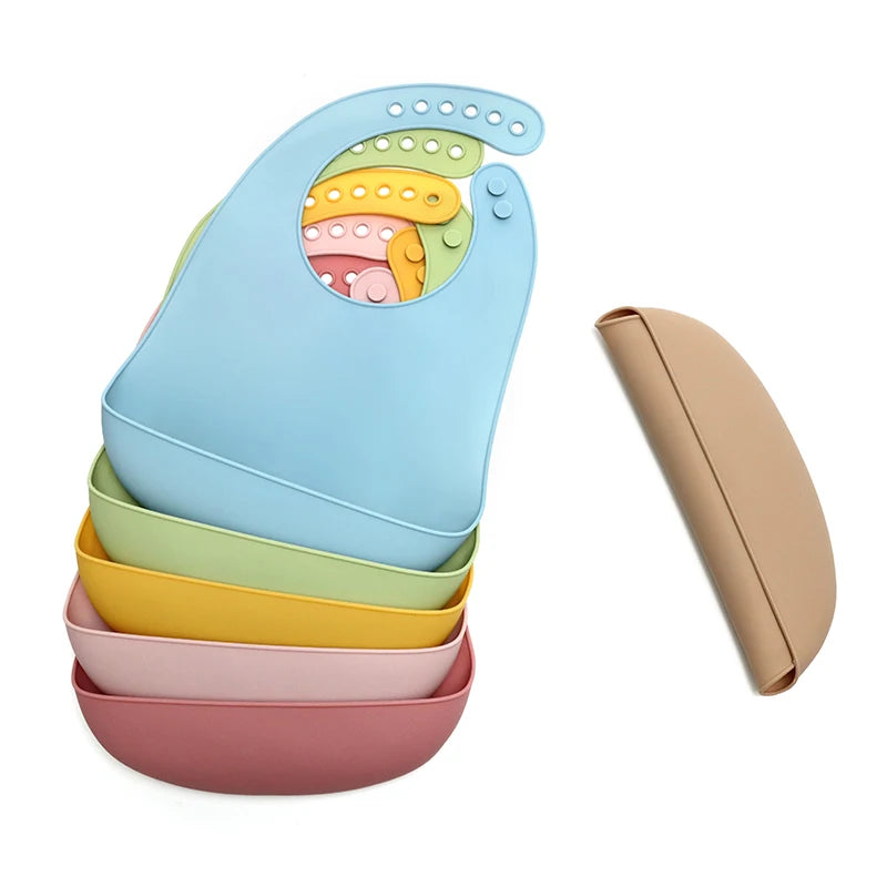 Waterproof Silicone Baby Bib – Soft & Adjustable