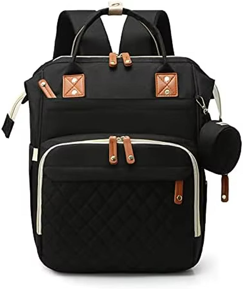 Large Baby Diaper Bag Backpack with Changing Pad & Pacifier Case